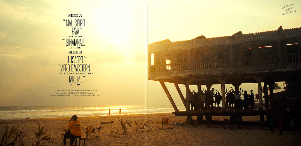 Gatefold artwork du vinyle - WE ARE LAGOS IN PARIS